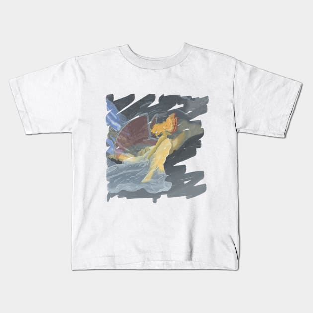 Monster of the Sky Kids T-Shirt by Taellosse